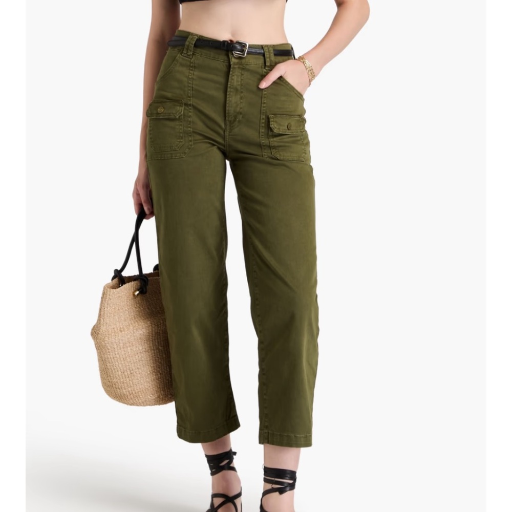 Frame army green jeans